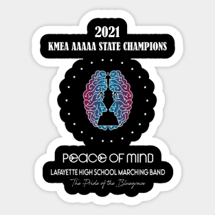 Peace of Mind State Champions T-Shirt Sticker